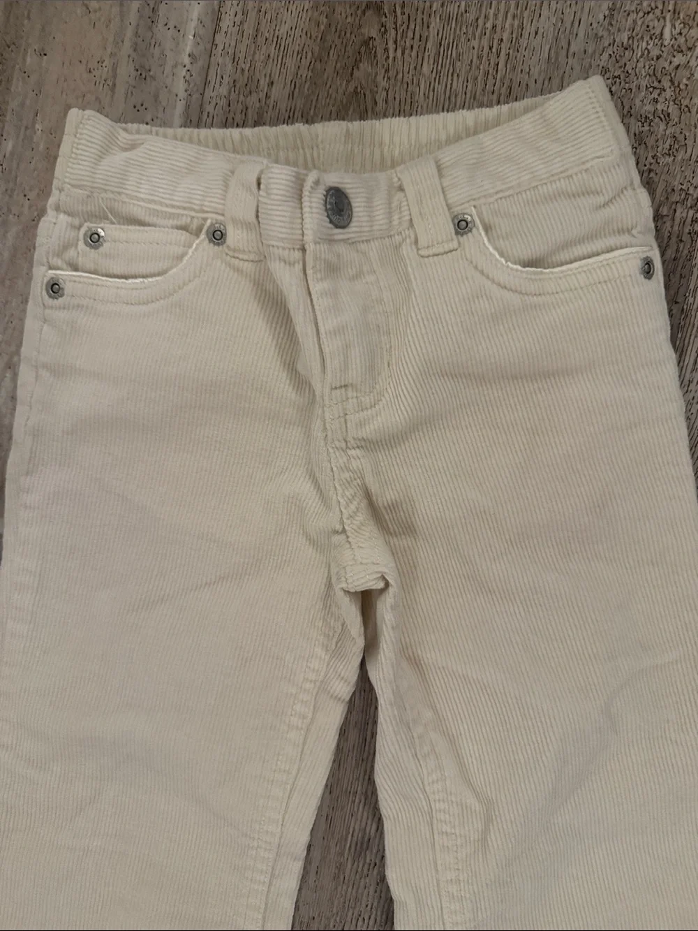 Ralph Lauren Kids Cream Corduroy Jeans